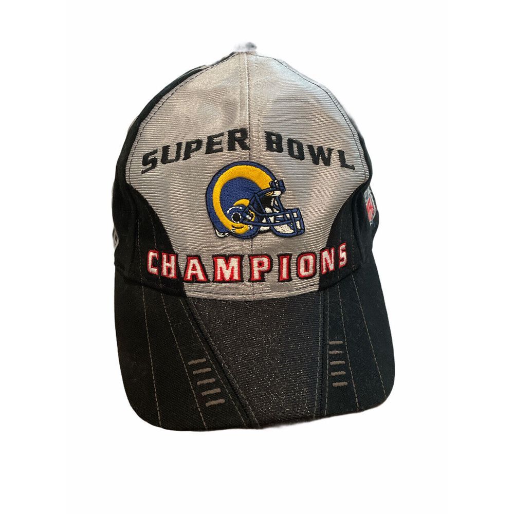 Vintage St. Louis Rams 2000 NFL Super Bowl Champions Adjustable Puma Hat Cap euc